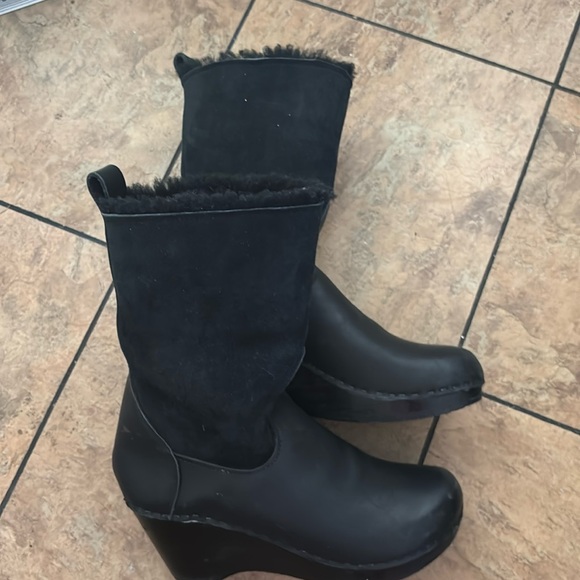 No. 6 Shearling Clog boots - Picture 1 of 9